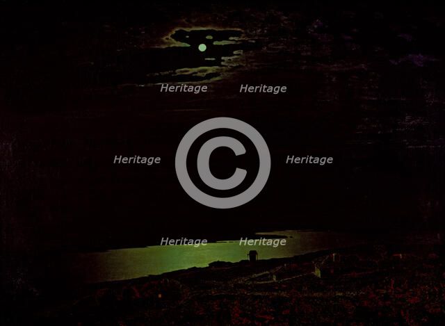 Moonlit Night on the Dniepr, 1882. Artist: Kuindzhi, Arkhip Ivanovich (1842-1910)