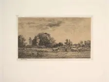 Moonrise, 1861. Creator: Charles Francois Daubigny