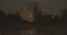 Moonrise, 1885. Creator: Henri-Joseph Harpignies