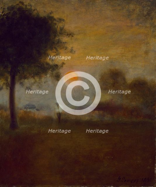 Moonrise, 1891. Creator: George Inness.