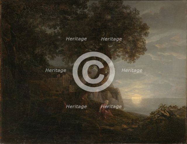 Moonrise. Artist: Carus, Carl Gustav (1789-1869)