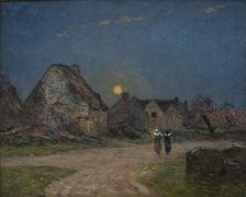 Moonrise in Brittany (Lever de lune en Bretagne), 1899. Creator: Maufra, Maxime (1861-1918)