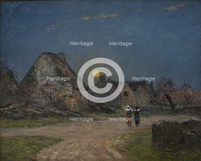 Moonrise in Brittany (Lever de lune en Bretagne), 1899. Creator: Maufra, Maxime (1861-1918).