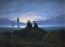 Moonrise over the Sea 1774. Artist: Caspar David Friedrich