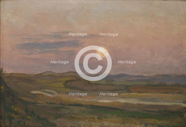 Moonrise over Krzemionki, 1902. Creator: Jan Stanislawski.