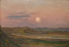Moonrise over Krzemionki, 1902. Creator: Jan Stanislawski