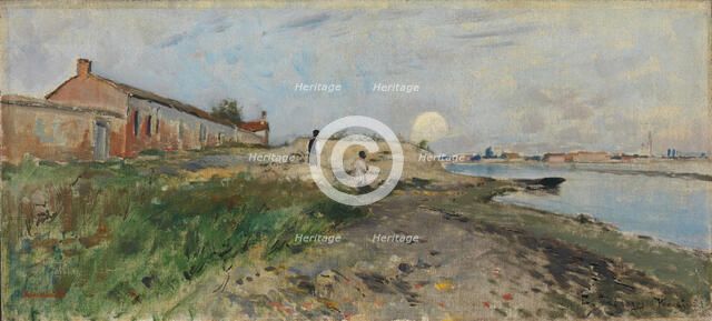 Moonrise, Venice, 1881. Creator: Carl Skanberg.