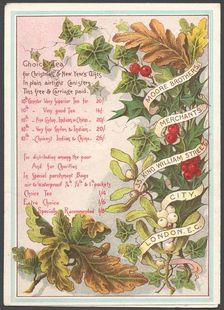 Moore Brothers Tea, 1890s