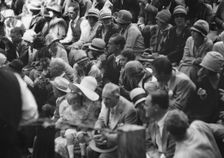 Moore, George Gordon, barbecue, 1927 Aug. Creator: Arnold Genthe