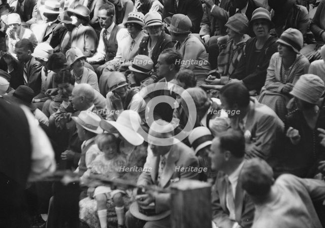 Moore, George Gordon, barbecue, 1927 Aug. Creator: Arnold Genthe.