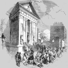 Moorfields Chapel; Easter Sunday 1854. Creator: Unknown