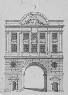 Moorgate, City of London, 1760. Artist: Anon