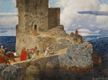 Moorish tower on the Spanish coast. Creator: Rothaug, Alexander (1870-1946)