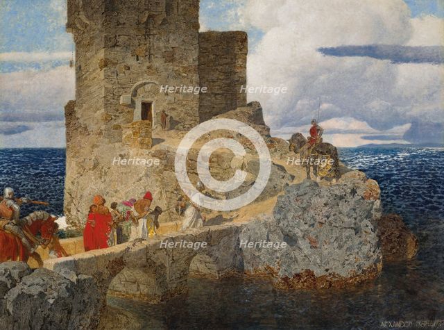 Moorish tower on the Spanish coast. Creator: Rothaug, Alexander (1870-1946).