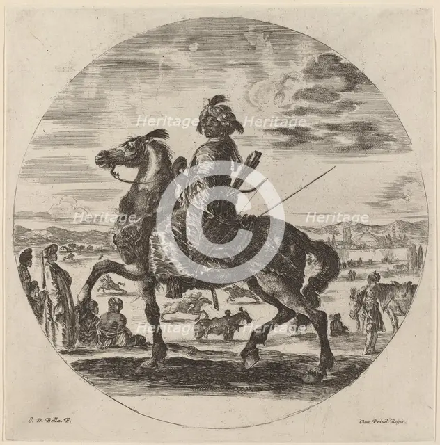 Moorish Cavalier. Creator: Stefano della Bella.