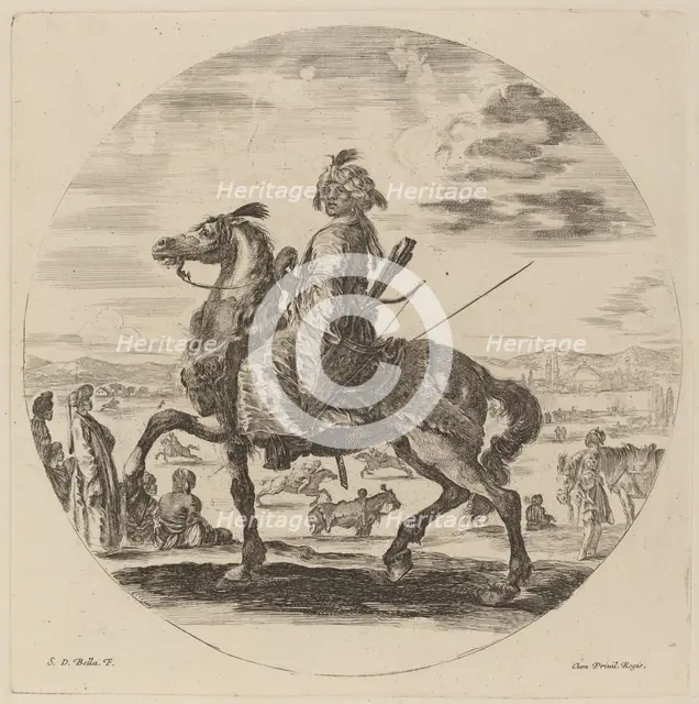 Moorish Cavalier. Creator: Stefano della Bella.