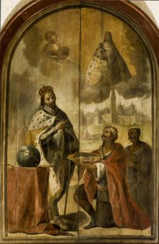 Moorish king Axataf handed the keys of the city to King Ferdinand