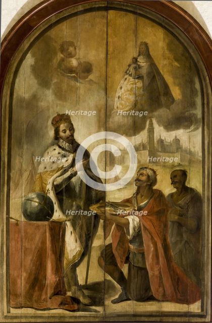 Moorish king Axataf handed the keys of the city to King Ferdinand.