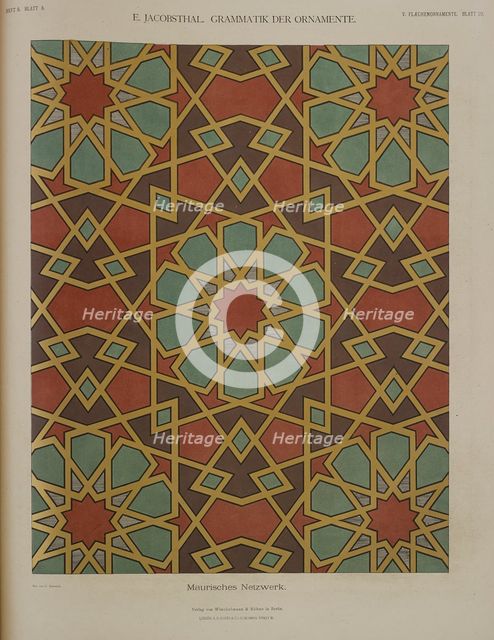 Moorish network, 1874. Creator: Unknown.