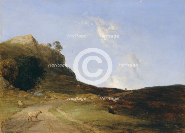 'Moorland landscape', 1840. Creator: Thomas Creswick.