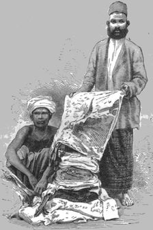 Moors-- Cloth Vendors; Four Months in Ceylon 1875. Creator: Unknown