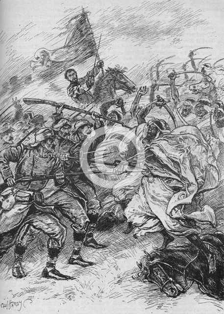 'Moors and Spaniards Mixed Inextricably', 1902. Artist: Paul Hardy.