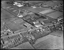 Moorside Road and the Moorside Cotton Mill, Swinton, Greater Manchester, c1930s. Creator: Arthur William Hobart