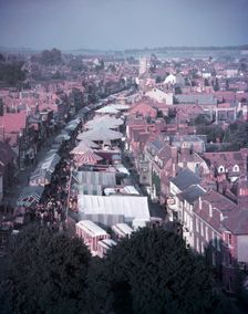 Mop Fair, High Street, Marlborough, Wiltshire c1960s. Creator: Arthur Charles Kirby Ware