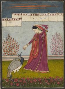 Mor Priya, c1800. Artist: Mola Ram