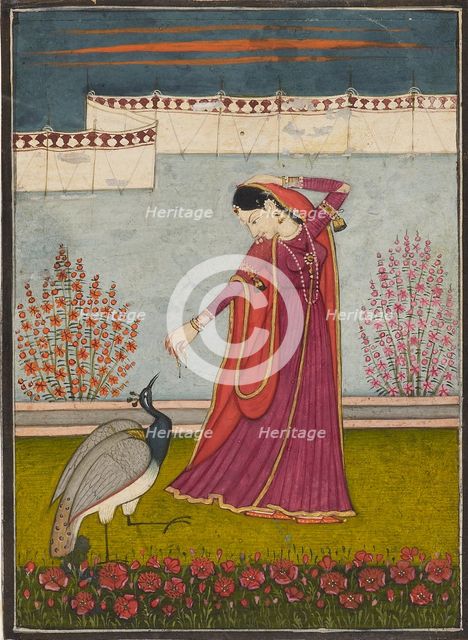 Mor Priya, c1800. Artist: Mola Ram.