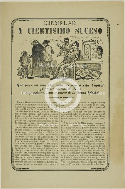 Moral Lesson and Most Certain Event, n.d. Creator: José Guadalupe Posada.