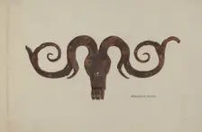 Moravian Hinge, c. 1939. Creator: Franklyn Syres