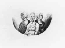 Moravian Sisters, 1811-ca. 1813. Creator: Pavel Petrovic Svin'in