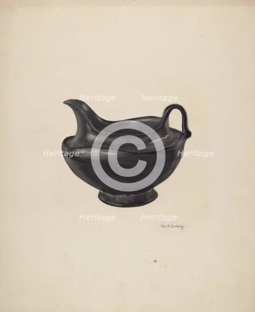 Moravian Pitcher, 1938. Creator: William Ludwig.