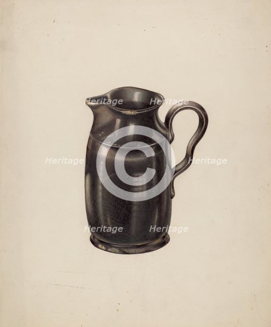 Moravian Pitcher, c. 1938. Creator: Wellington Blewett.