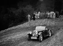 Morgan of PHG Morgan competing in the MCC Edinburgh Trial, Roxburghshire, Scotland, 1938. Artist: Bill Brunell