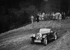 Morgan of PHG Morgan competing in the MCC Edinburgh Trial, Roxburghshire, Scotland, 1938. Artist: Bill Brunell