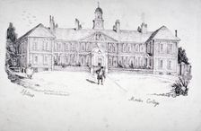Morden College, Greenwich, London, c1832. Artist: William Day