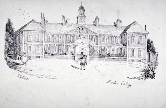 Morden College, Greenwich, London, c1832. Artist: William Day