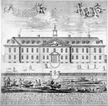 Morden College, St German's Place, Greenwich, London, c1750. Artist: Anon