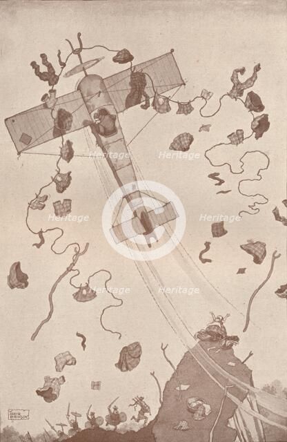 'More Crime in the Air', c1918 (1919). Artist: W Heath Robinson.