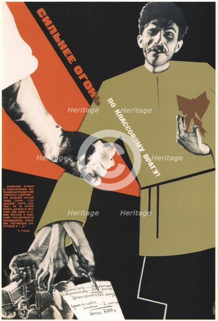 More fire at the class enemy!, 1933. Artist: Klinch (Petrushansky), Boris Grigoryevich (1892-1946)