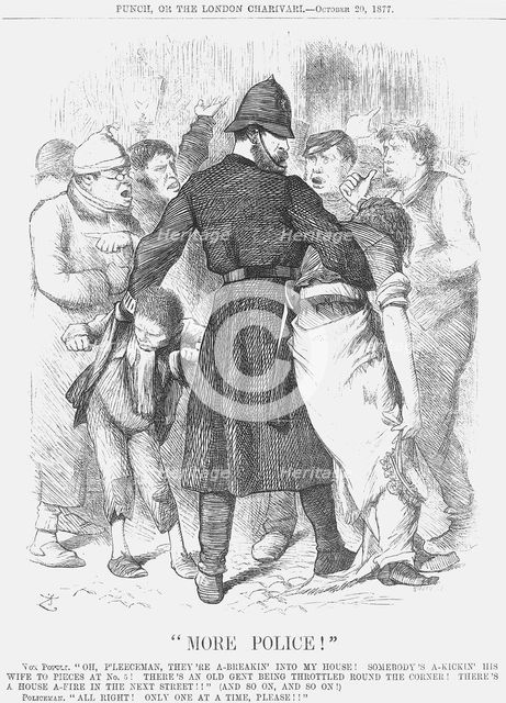 "More Police!", 1877. Creator: Joseph Swain.