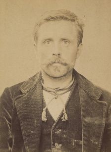 Moreau. Louis. 40 ans, né le 22/10/53 à Villiers (Nièvre). Tailleur de pierre. Anarchiste...., 1894. Creator: Alphonse Bertillon