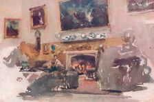 Moreby Hall, Interior 1884, (1904). Artist: James Abbott McNeill Whistler