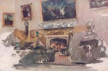 Moreby Hall, Interior 1884, (1904). Artist: James Abbott McNeill Whistler