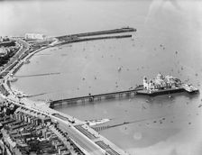 Morecambe Harbour and Central Pier, Lancashire, 1933. Artist: Aerofilms