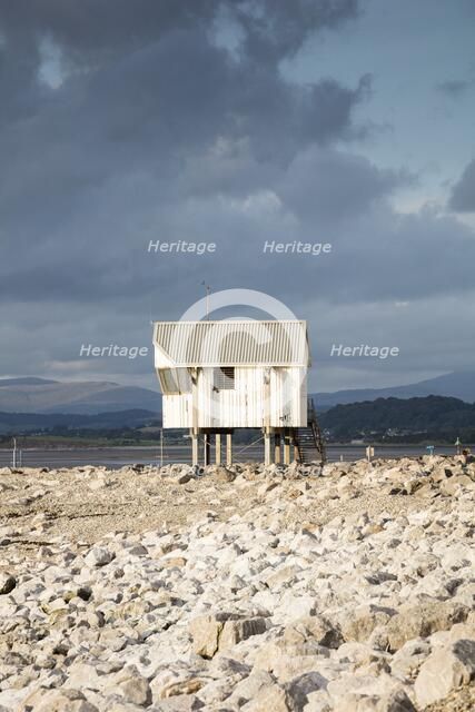 Morecambe Sailing Club race watch tower, Marine Road East, Morecambe, Lancashire, 2017. Creator: Alun Bull.