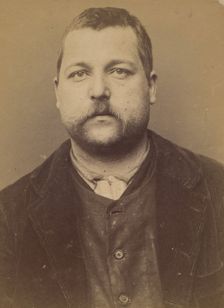 Morel. Benoit. 33 ans, né le 6/11/61 à St Laurent d'Orringt (Rhône). ébéniste. Anarchiste...., 1894. Creator: Alphonse Bertillon