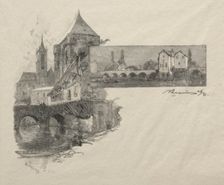 Moret - Le moulin à tan. Creator: Auguste Louis Lepère (French, 1849-1918)